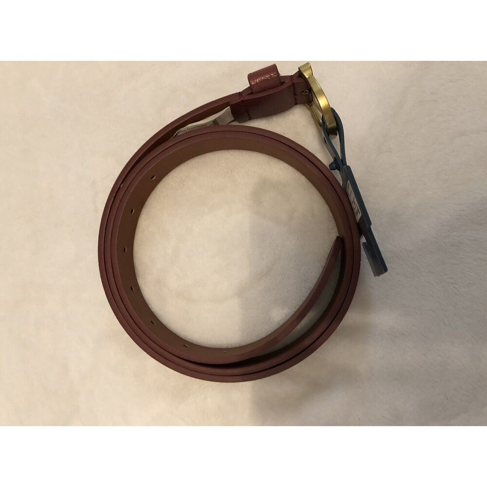 Universal Thread Womens Belt XXL Burgundy Buckle Faux Leather Horseshoe NEW - Picture 10 of 10